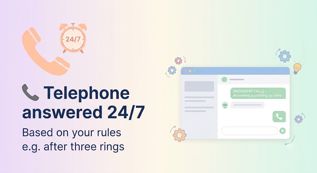 Telephone answered 24/7